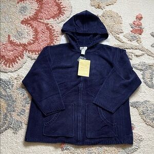 Stitches Deep Blue Hooded Sweater